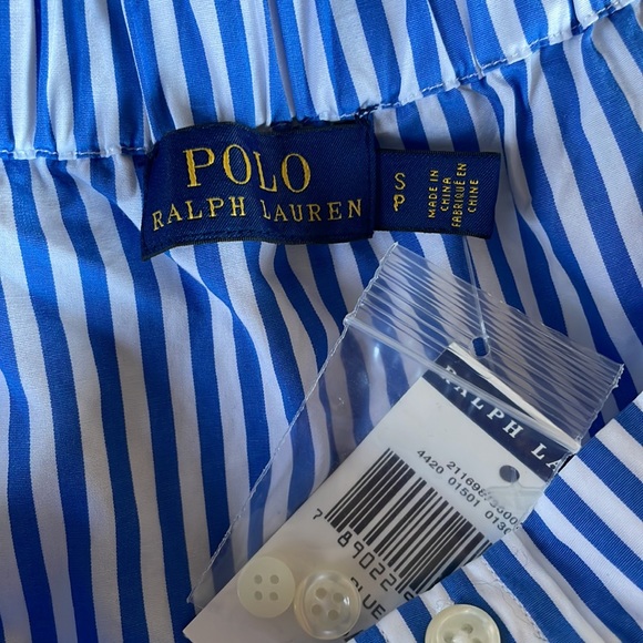 Ralph Lauren Polo striped off shoulder shirt dress NWT - Picture 6 of 11